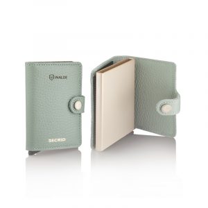 BILLETERA COMPACTA MINI PEBBLE VERDE MAR